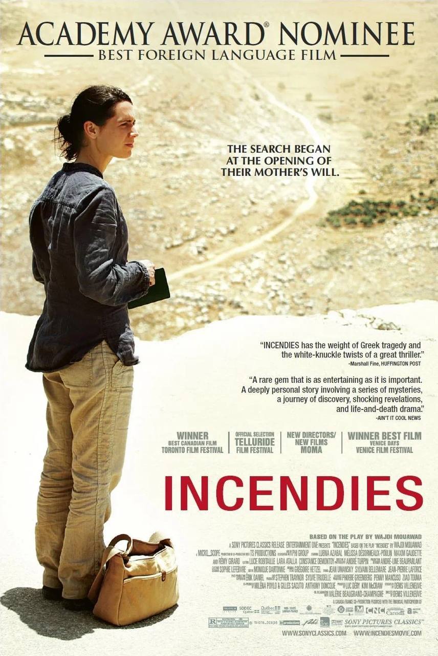 Cover for Incendies